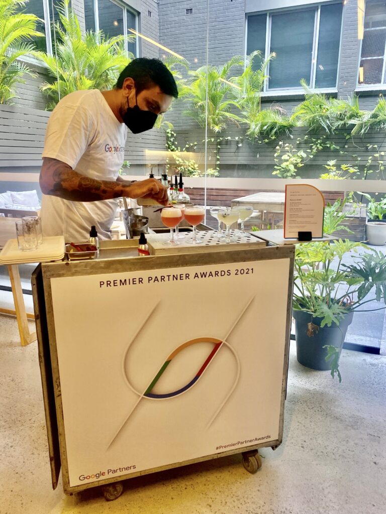 Google Cocktail Making Cart